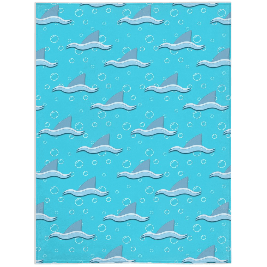 Shark Fins Minky Blankets - We Love Your Gift