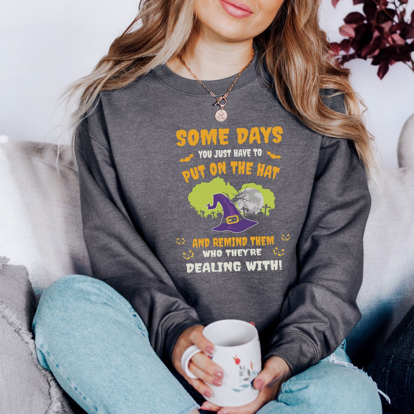 Somedays Punt on the Hat Sweatshirt Print for Halloween