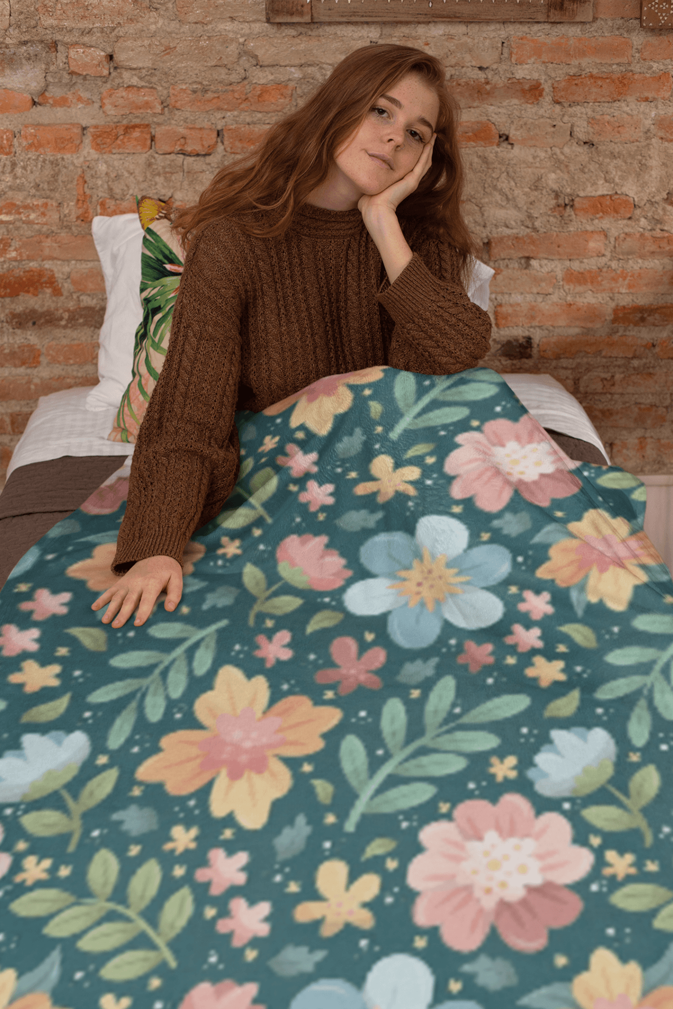 Spring Floral Velveteen Plush Blanket - Super Soft, Warm & Cozy - We Love Your Gift