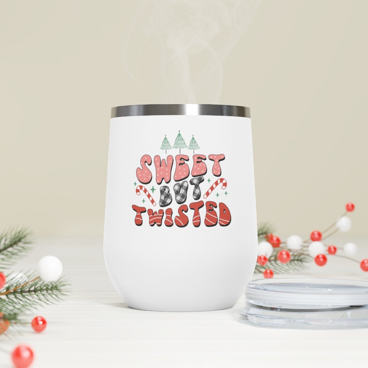 Sweet but Twisted - Holiday 12oz Insulated Wine Tumbler - We Love Your Gift