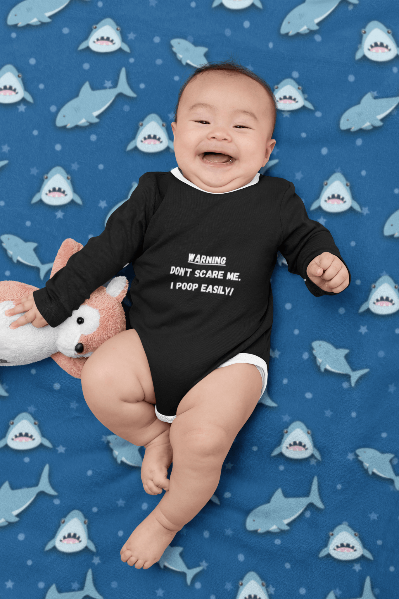 Swimming Sharks Minky Blankets - We Love Your Gift