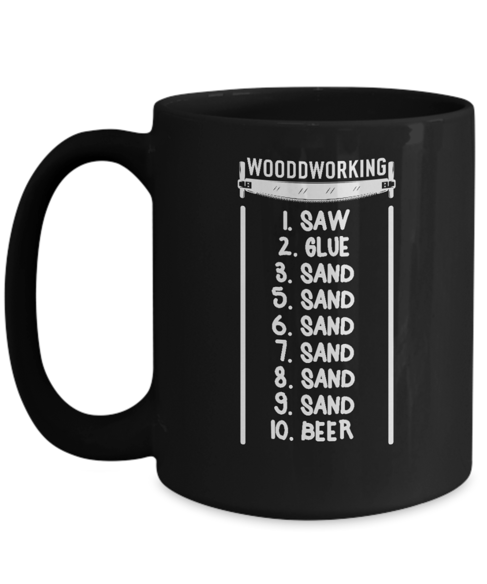 Ten Steps to Woodworking - Saw, Glue, Sand, and Beer Mug - We Love Your Gift