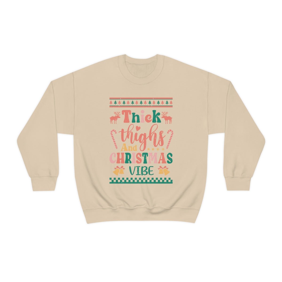 Thick Thighs & Christmas Vibe Ugly Christmas Sweater - We Love Your Gift