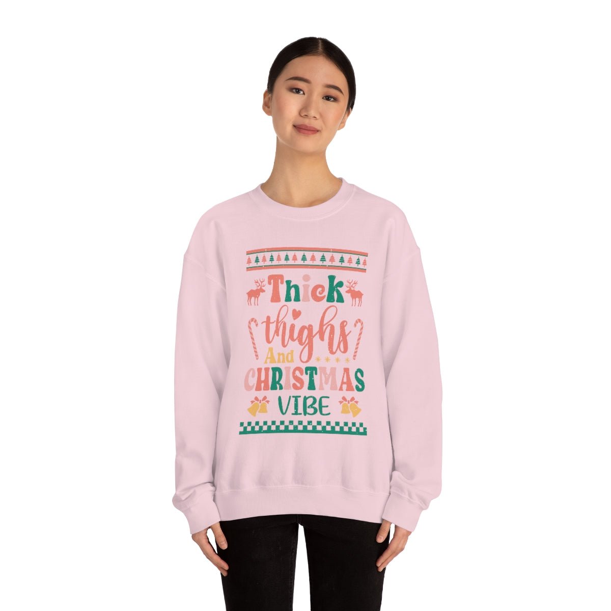 Thick Thighs & Christmas Vibe Ugly Christmas Sweater - We Love Your Gift