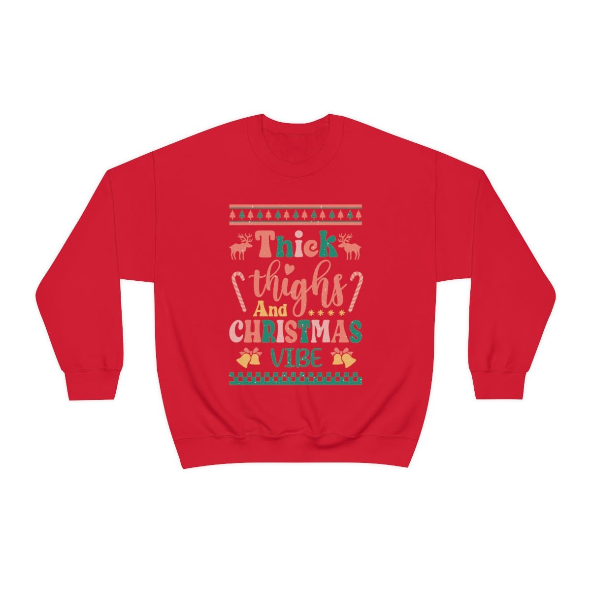 Thick Thighs & Christmas Vibe Ugly Christmas Sweater - We Love Your Gift