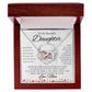 To My Beautiful Daughter from Mom - Interlocking Hearts Necklace - Spring Flowers - We Love Your Gift