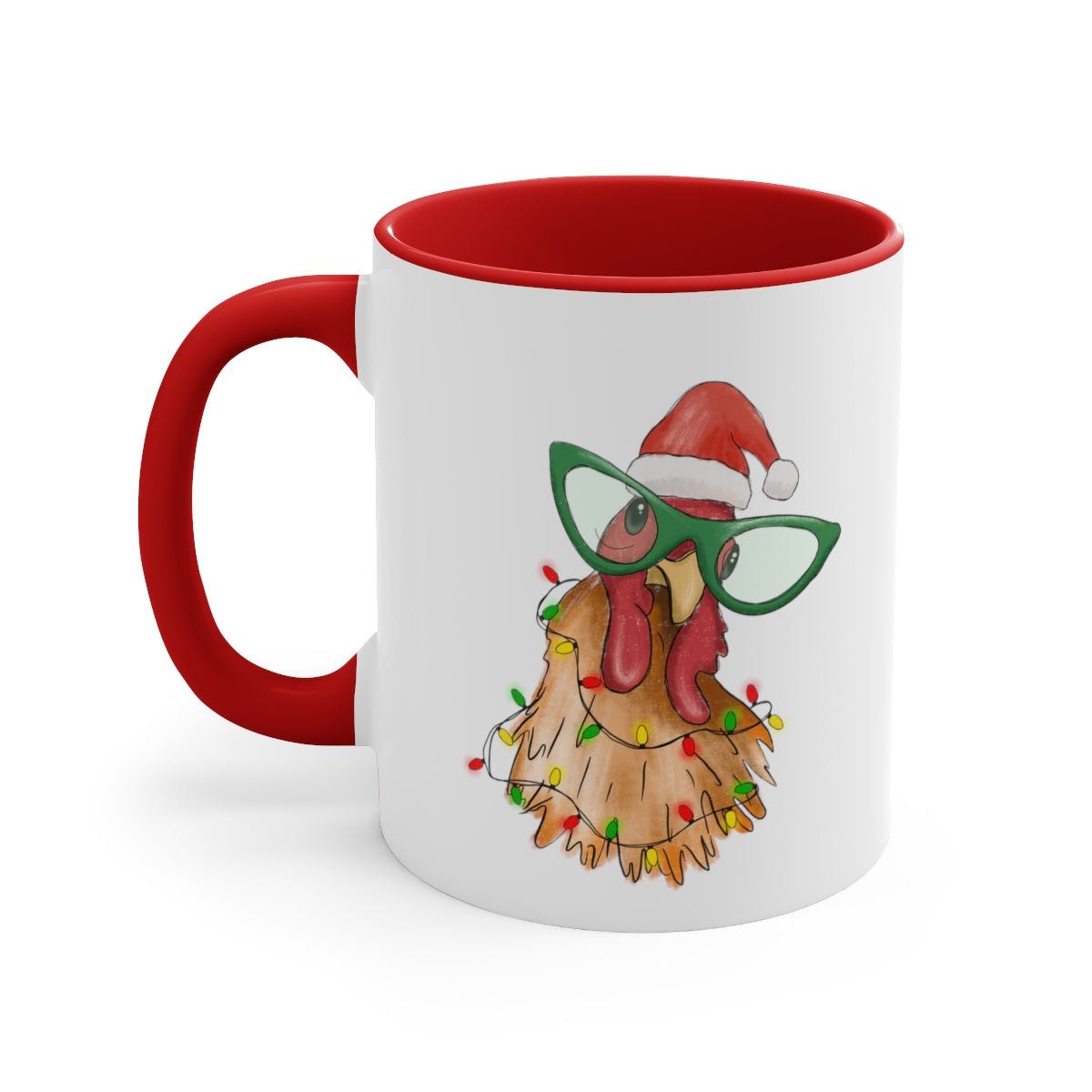 Turkey Tree - Color Handled Funny Mug - We Love Your Gift