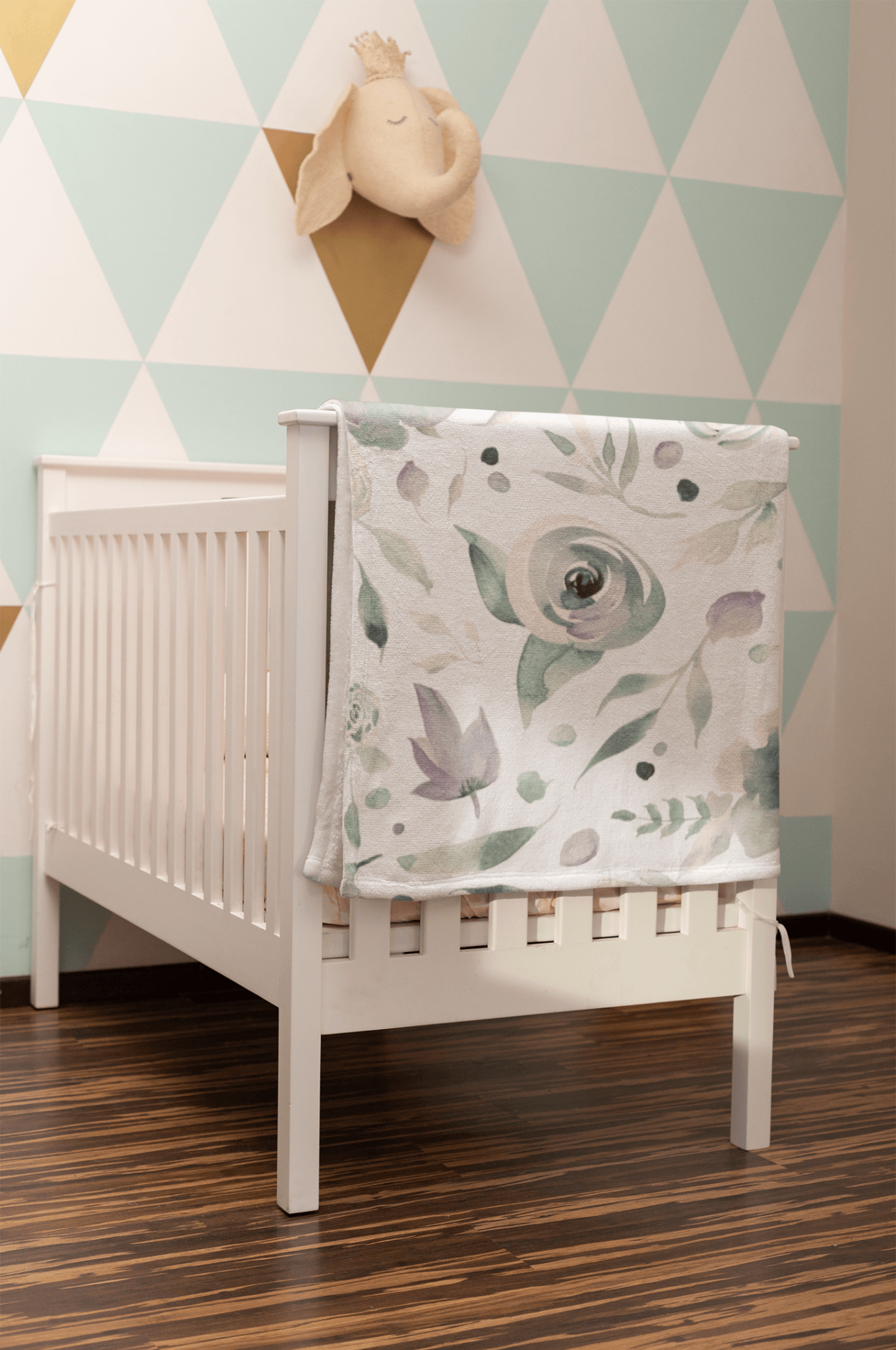 Watercolor Floral Minky Blankets - We Love Your Gift