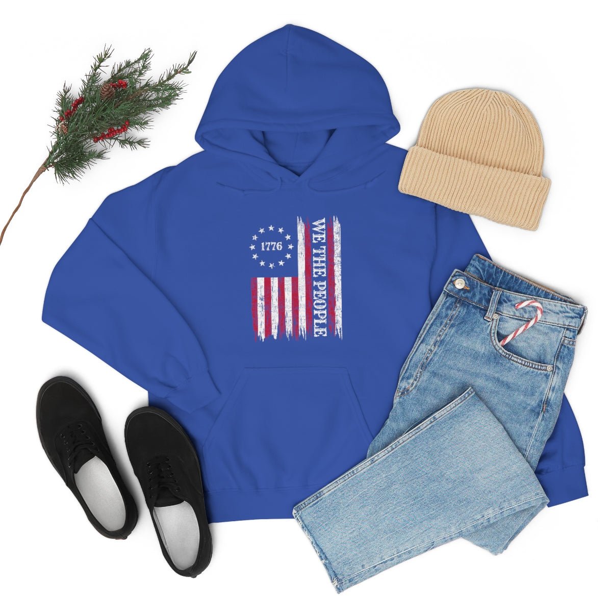 We the People Patriotic 4th of July Independence Day Flag Hoodie - We Love Your Gift