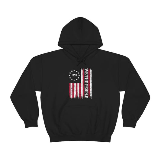 We the People Patriotic 4th of July Independence Day Flag Hoodie - We Love Your Gift