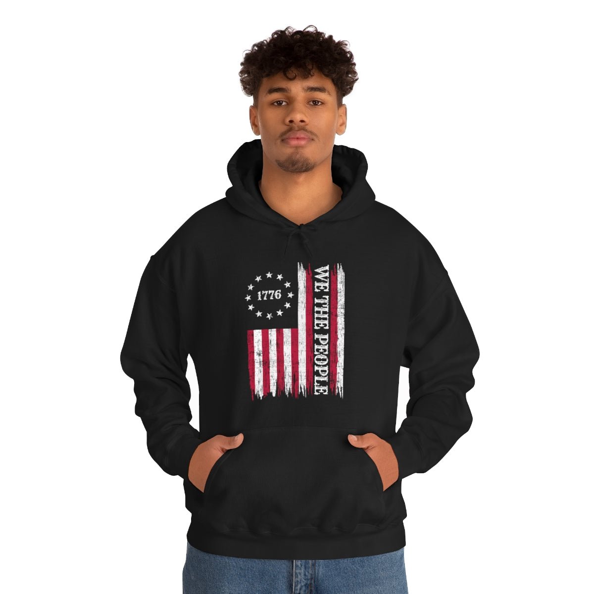 We the People Patriotic 4th of July Independence Day Flag Hoodie - We Love Your Gift