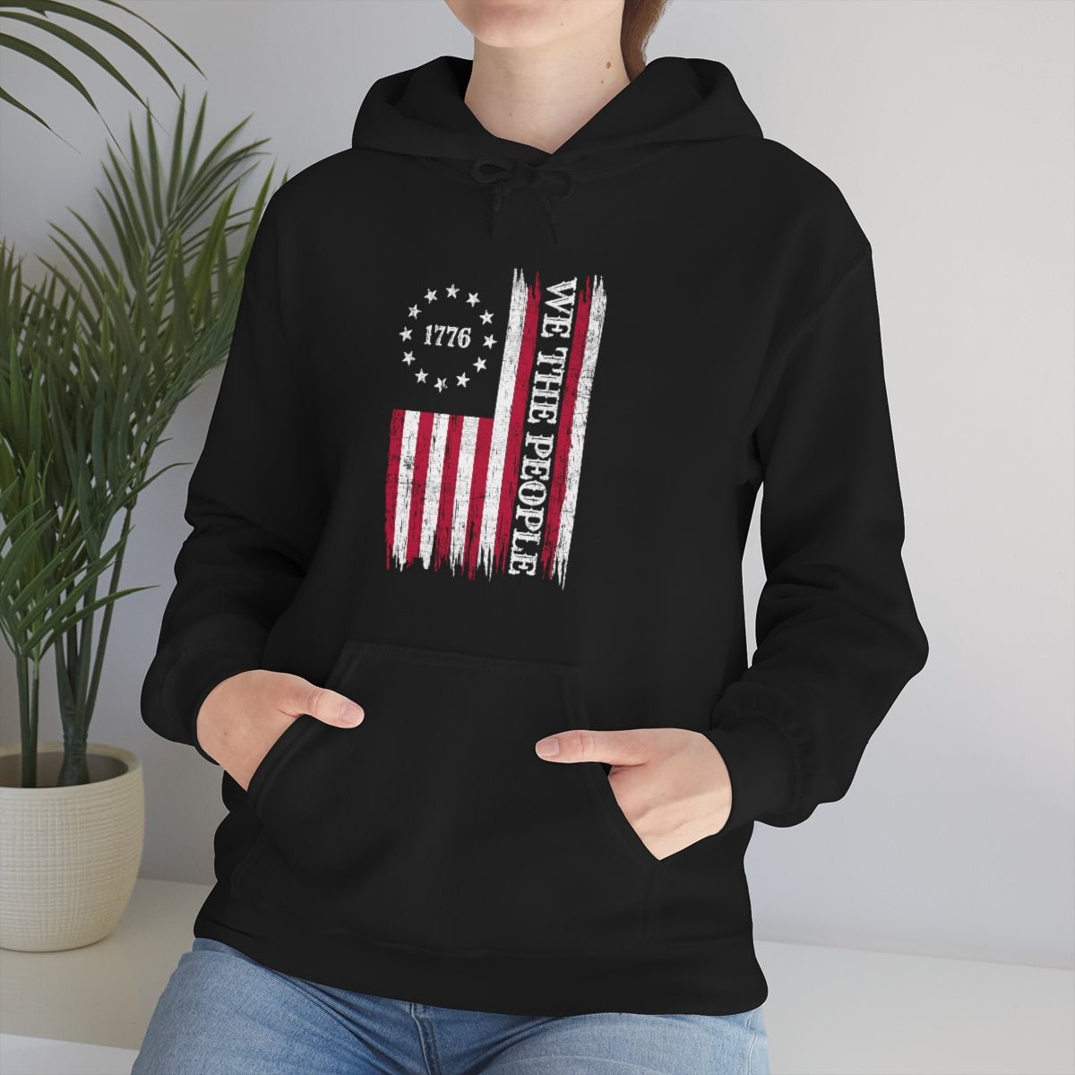 We the People Patriotic 4th of July Independence Day Flag Hoodie - We Love Your Gift