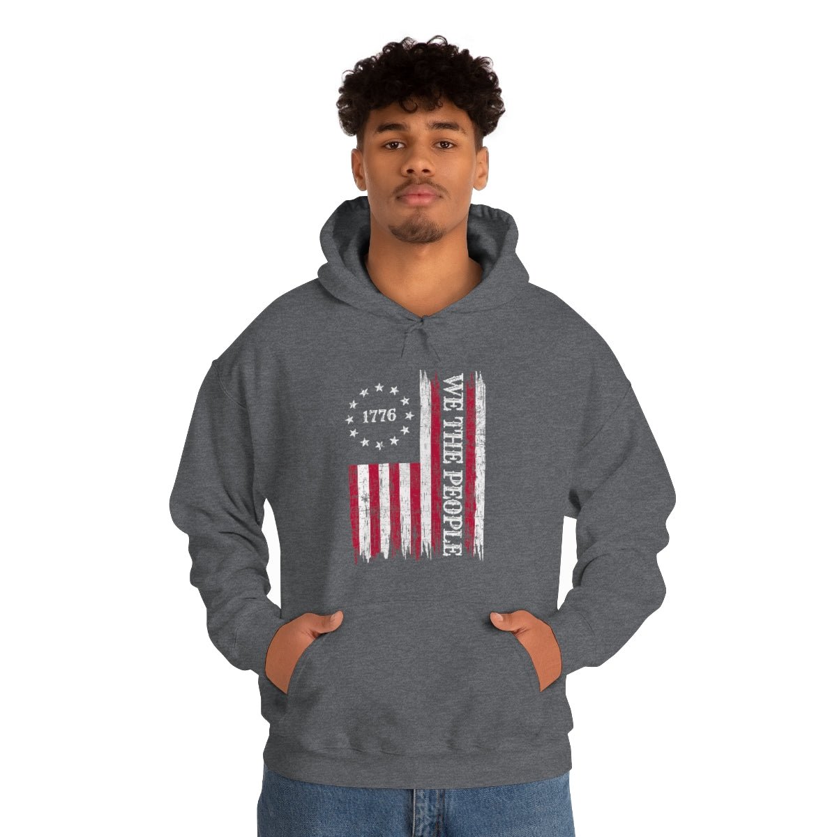 We the People Patriotic 4th of July Independence Day Flag Hoodie - We Love Your Gift