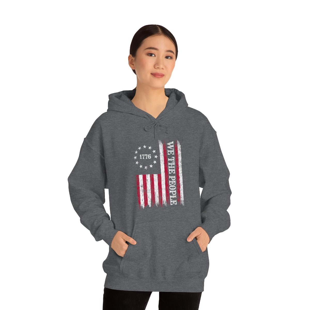 We the People Patriotic 4th of July Independence Day Flag Hoodie - We Love Your Gift