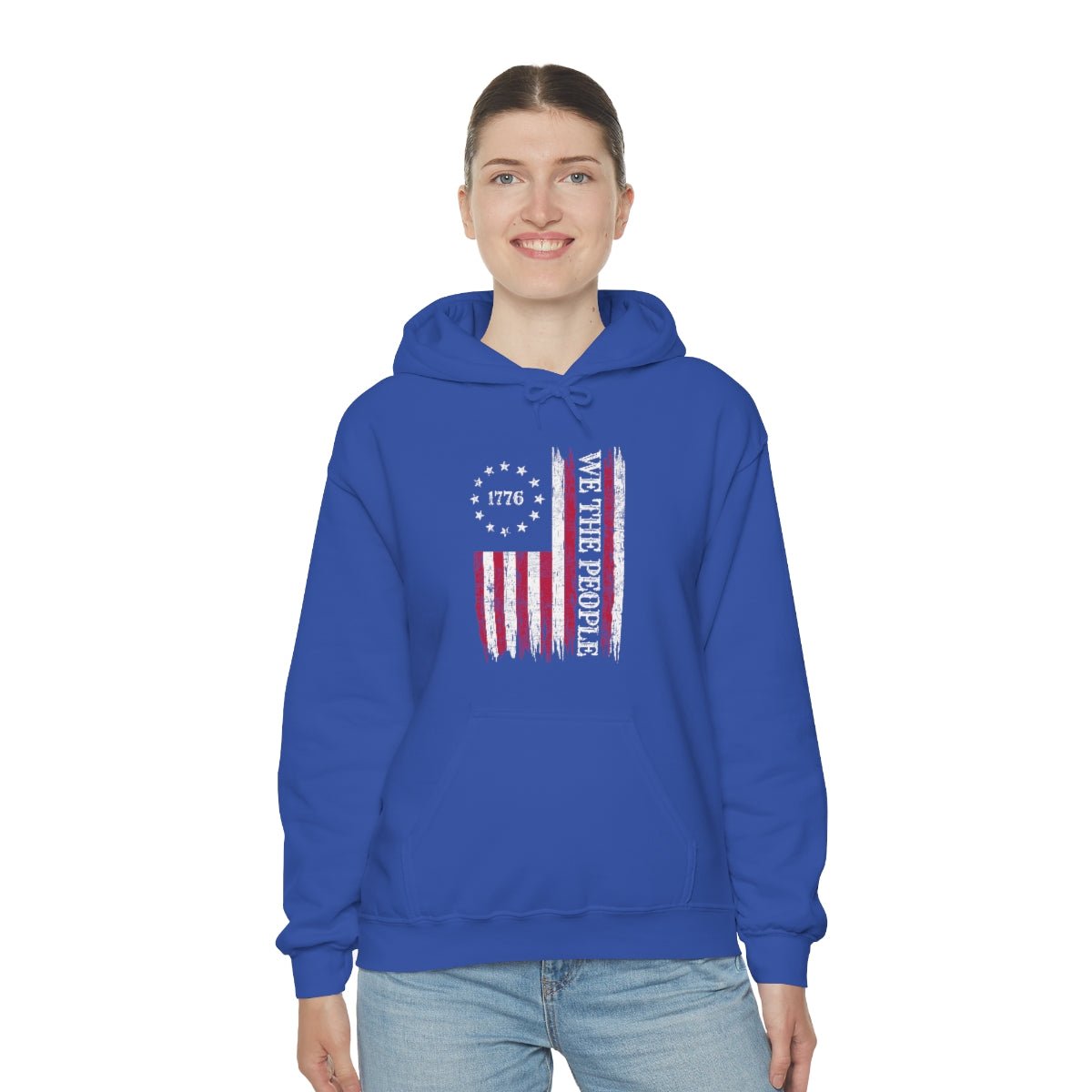 We the People Patriotic 4th of July Independence Day Flag Hoodie - We Love Your Gift