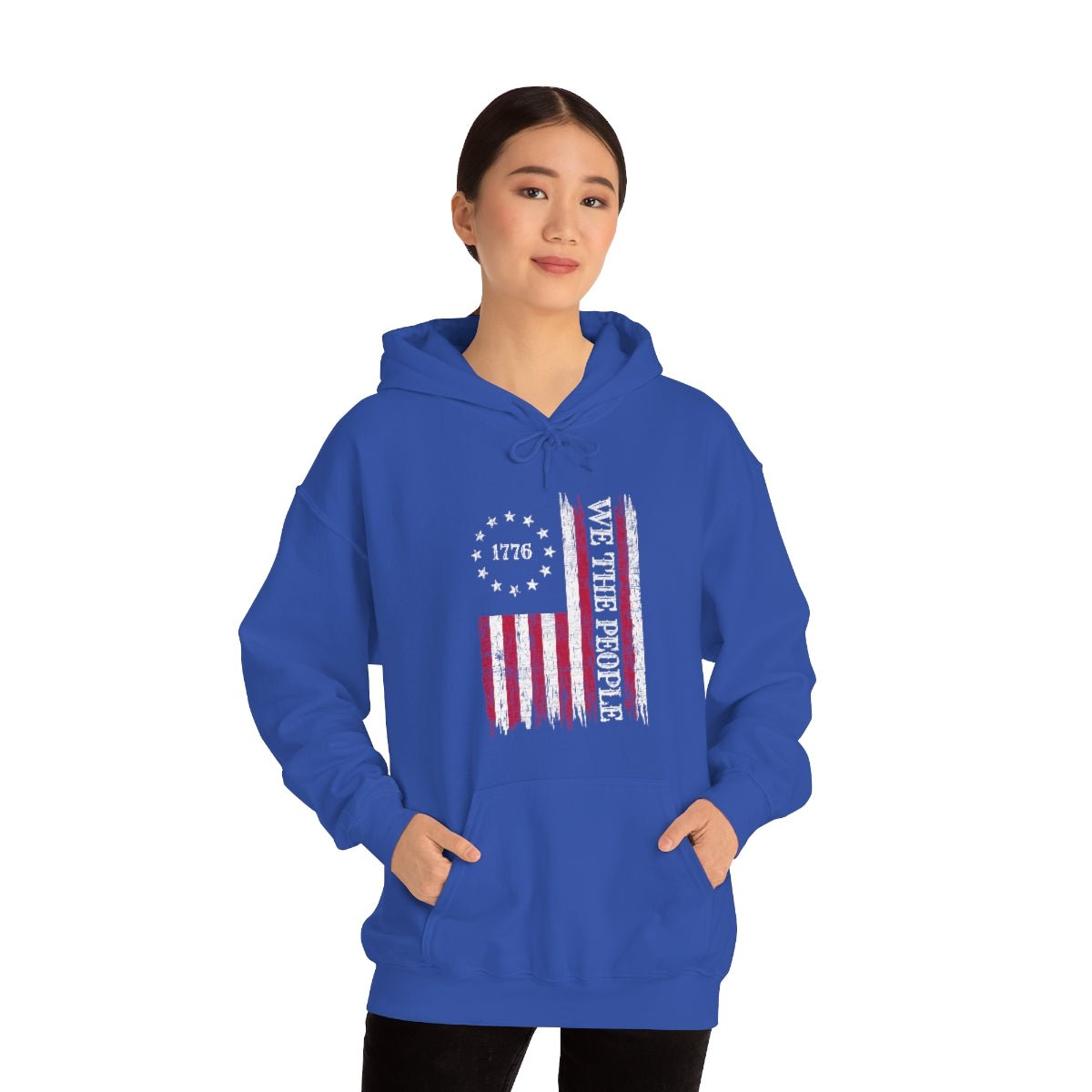 We the People Patriotic 4th of July Independence Day Flag Hoodie - We Love Your Gift