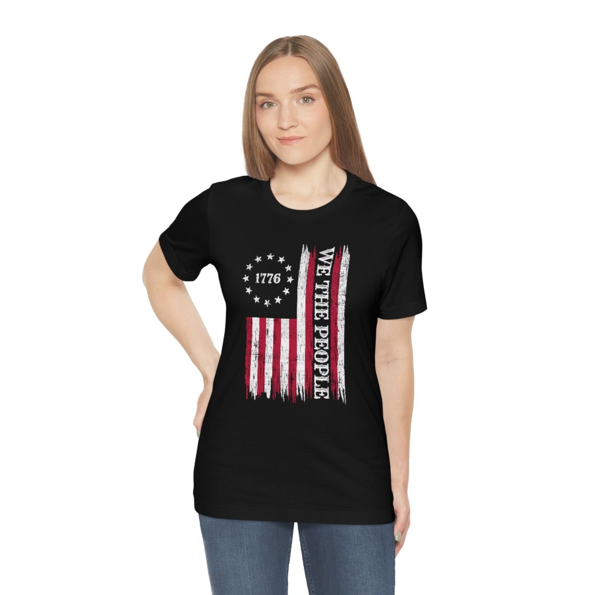 We the People Patriotic 4th of July Independence Day Flag Tshirt - We Love Your Gift