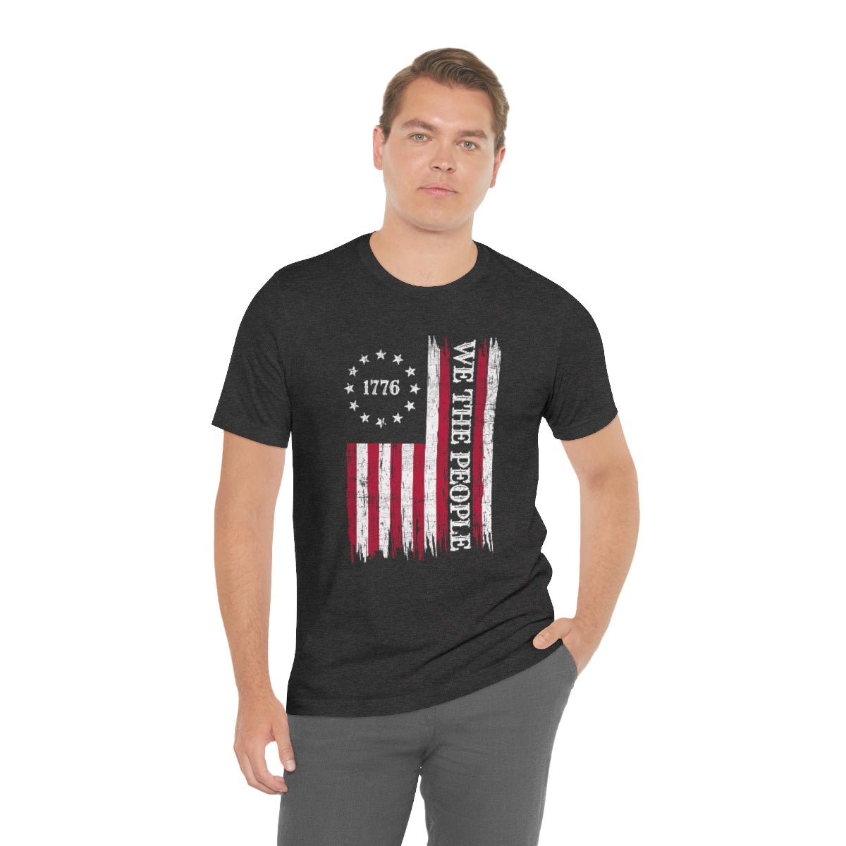 We the People Patriotic 4th of July Independence Day Flag Tshirt - We Love Your Gift