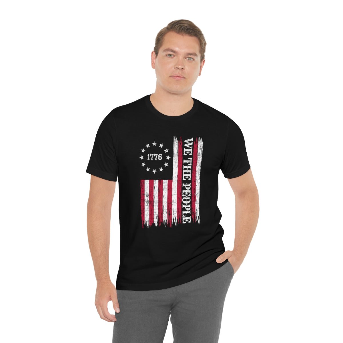 We the People Patriotic 4th of July Independence Day Flag Tshirt - We Love Your Gift