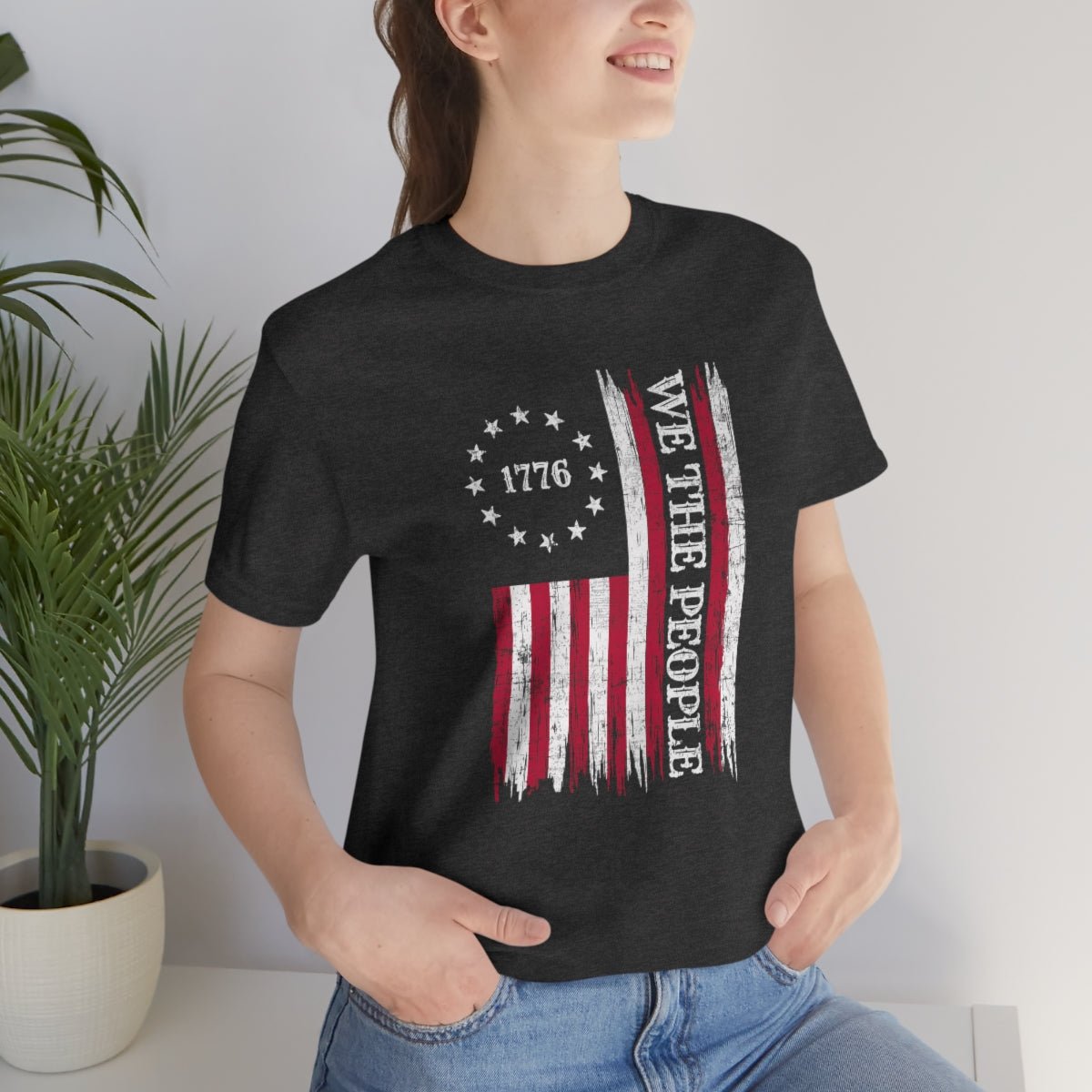 We the People Patriotic 4th of July Independence Day Flag Tshirt - We Love Your Gift