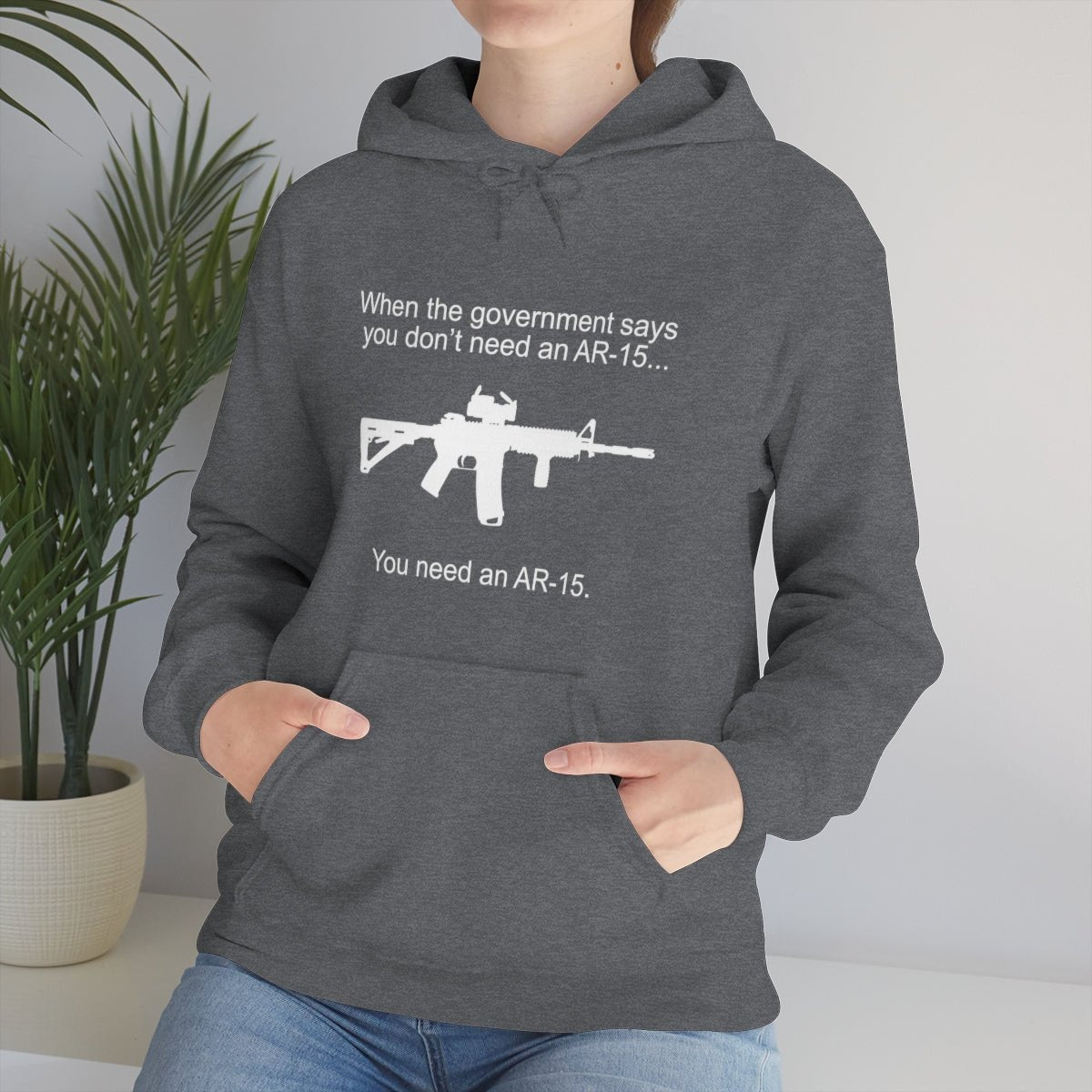 When the Government says You don't need an AR - 15 Hoodie - We Love Your Gift