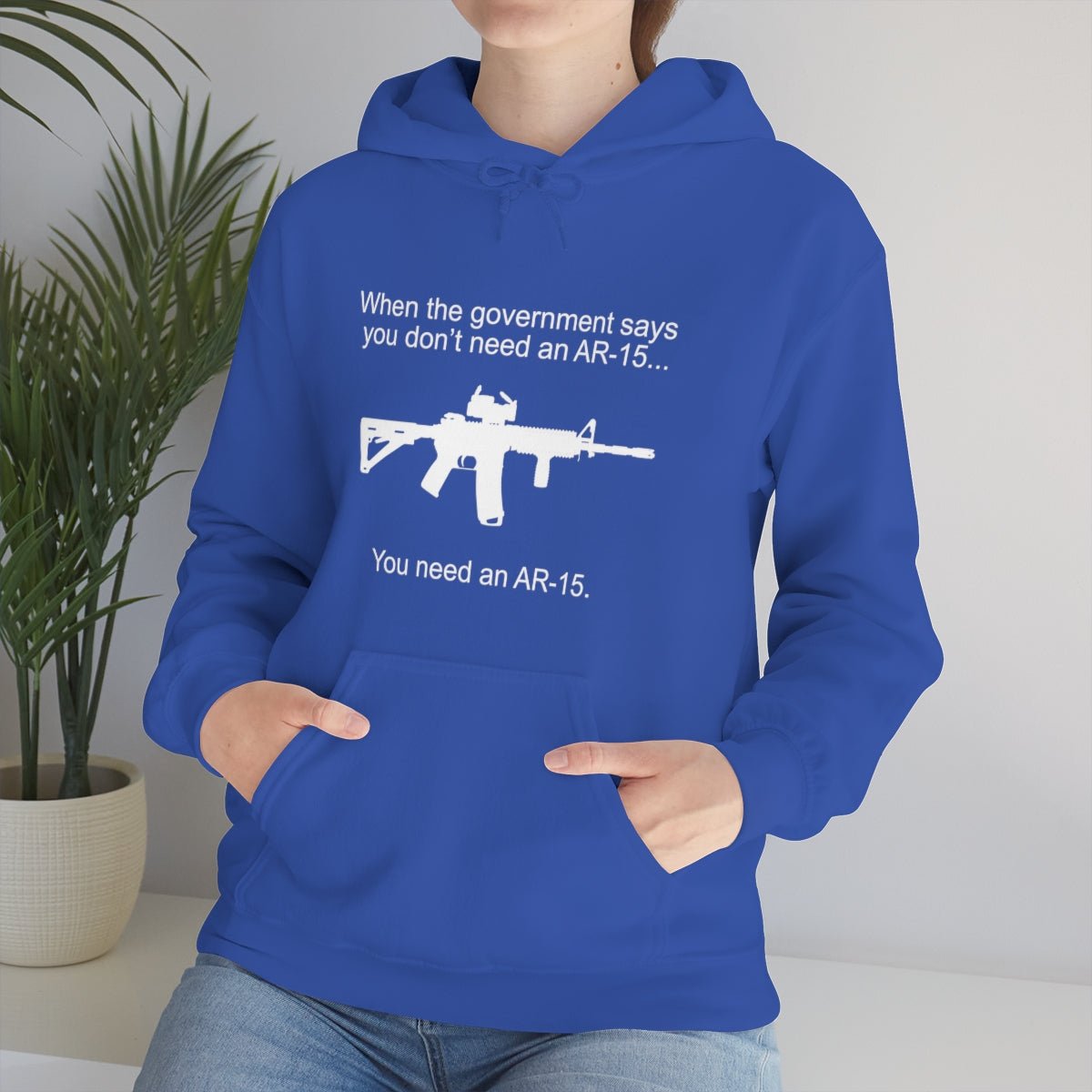 When the Government says You don't need an AR - 15 Hoodie - We Love Your Gift