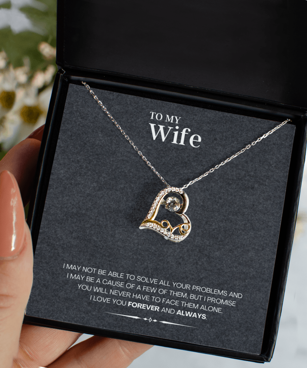 Wife Necklace Jewelry Gift Idea with Message Card - We Love Your Gift