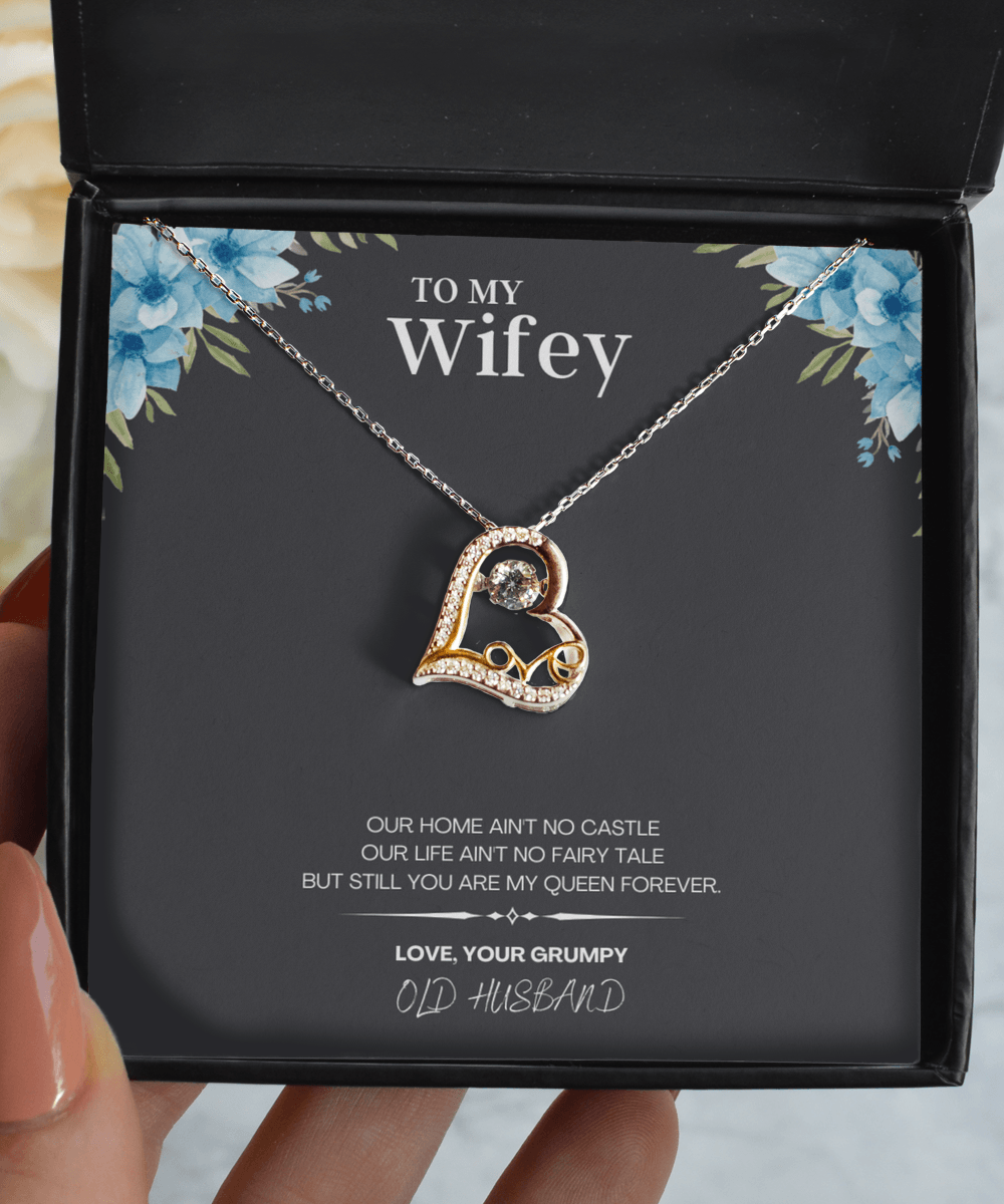 Wifey Necklace Jewelry Gift Idea with Message Card - We Love Your Gift