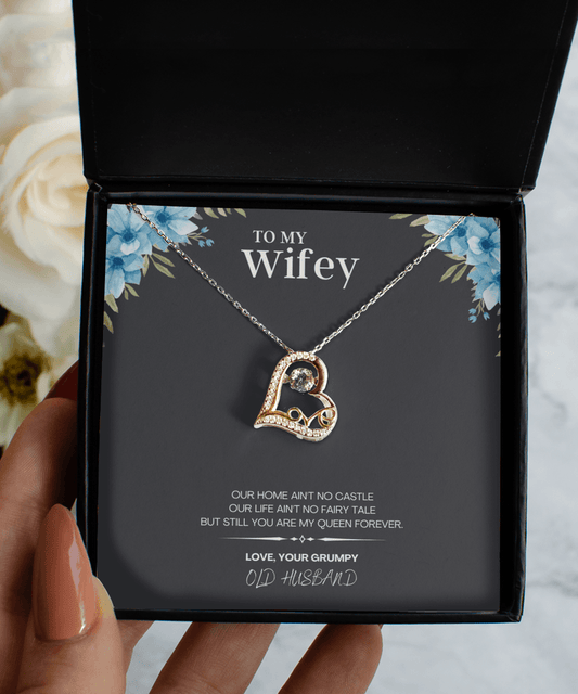 Wifey Necklace Jewelry Gift Idea with Message Card - We Love Your Gift